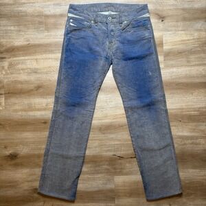 Diesel Reslim Jeans Men 30x30 Slim Straight Corduroy Unique Digital Wash MA119